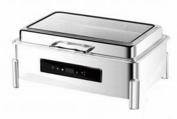 Чафинг-диш MVQ STANDART PLUS 9 л с откидной крышкой с дисплеем Чафинг-диш MVQ STANDART PLUS 9 л с откидной крышкой с дисплеем