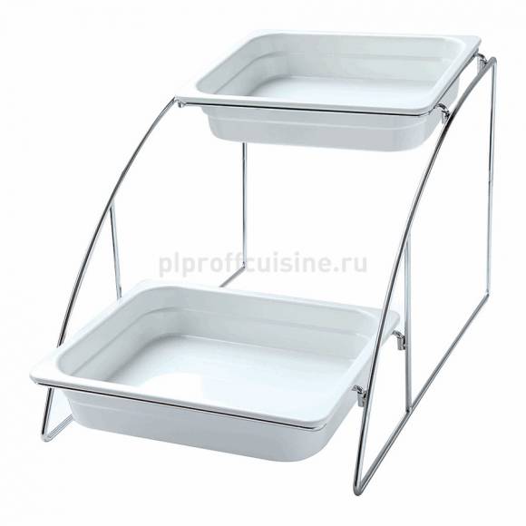 Подставка 2-ярусная для гастроемкостей GN1/2 (36х52,5х32,5см) P.L.-SUN. MWS12C  81200572