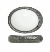 Блюдо овальное 240х210х55мм Seа Pearl Cosy&Trendy гранит/белый 9632359