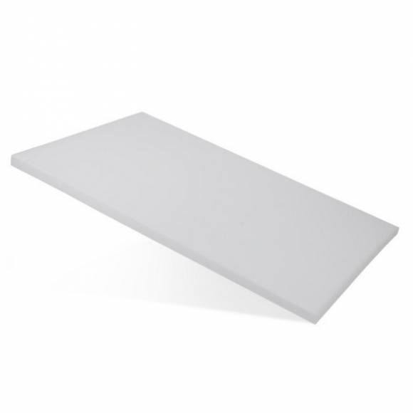 Доска разделочная 530х325х18мм белая пластик Luxstah мки166