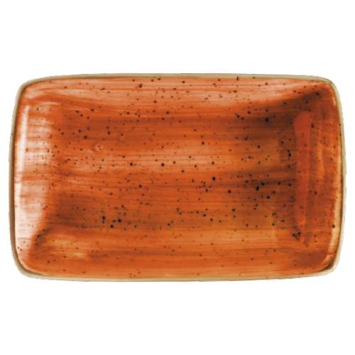 Блюдо прямоугольное 15х9см фарфор Moove Aura Terracota Bonna /12/ ATC MOV 16 DKY