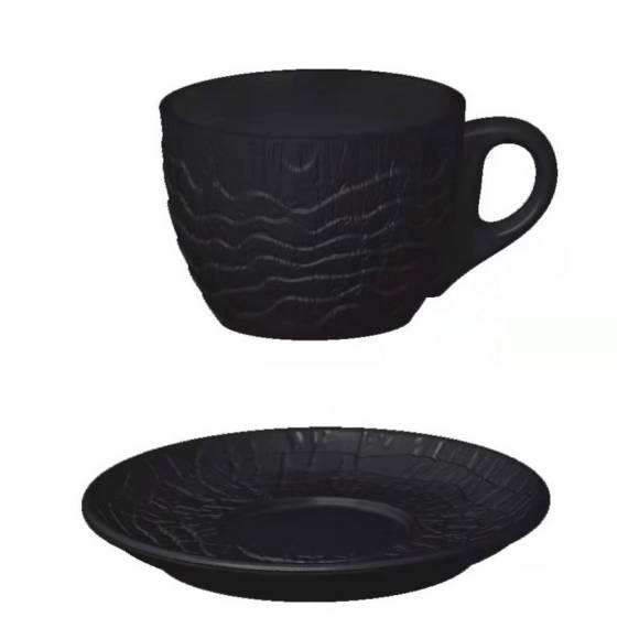 Чайная пара 300 мл Black Raw Wood P.L. - ProffCuisine 53597/53598 /6/