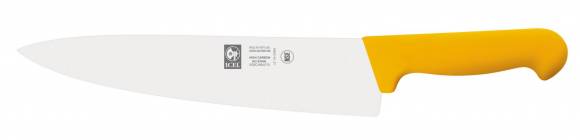 Нож поварской 300/445 мм. Шеф желтый, узкое лезвие PRACTICA Icel 24300.3027000.300