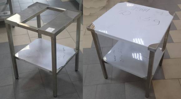 Подставка со сплошной поверхностью/без столешницы 530*490*720 с полкой Подставка со сплошной поверхностью/без столешницы 530*490*720 с полкой