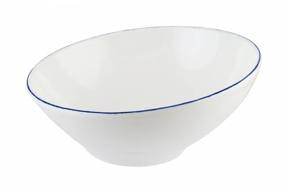 Соусник 60 мл 80 мм фарфор Vantat Retro Bonna E101VNT8KS скошенный синий край