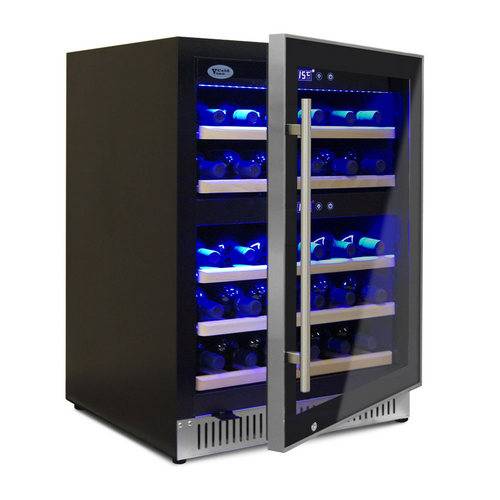 Винный шкаф компрессорный COLD VINE C40-KBT2 2 температурные зоны