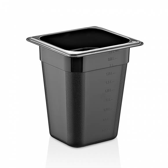 Гастроемкость GN1/6-200 2,5 л. п/п черная GP 76783 Гастроемкость GN1/6-200 2,5 л. п/п черная GP 76783