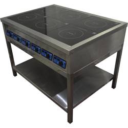 Плита индукционная ЦМИ ПИ-6 комбинир. (конфорка 2х3,5/4х5кВт) Плита индукционная ЦМИ ПИ-6 комбинир. (конфорка 2х3,5/4х5кВт)