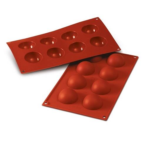 Форма силиконовая Полусфера "Маффин" 8шт КНР D-004 (81200407) 60243