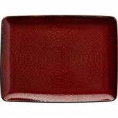 Тарелка прямоугольная «Джаспер»; фарфор; H=20, L=232, B=172мм; белый, красный T8601575