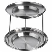 Этажерка 2-х ярусная d=17/20см. h=16 см. для морепродуктов нерж. MGprof 80218 Этажерка 2-х ярусная d=17/20см. h=16 см. для морепродуктов нерж. MGprof 80218