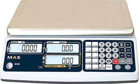 Весы электронные торговые Master MAS MR1-15 Весы электронные торговые Master MAS MR1-15