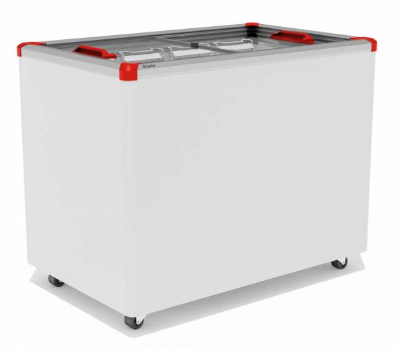 Ларь морозильный Frostor Gellar FG 350 C v25 красный с прямым стеклом Ларь морозильный Frostor Gellar FG 350 C v25 красный с прямым стеклом