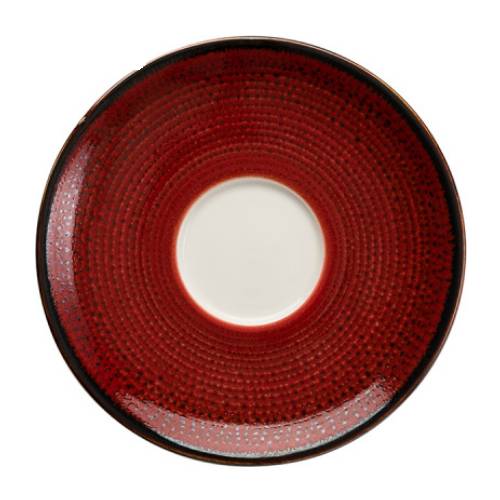 Блюдце «Джаспер»; фарфор; D=130, H=6мм; белый, красный T8601577/S Блюдце «Джаспер»; фарфор; D=130, H=6мм; белый, красный T8601577/S