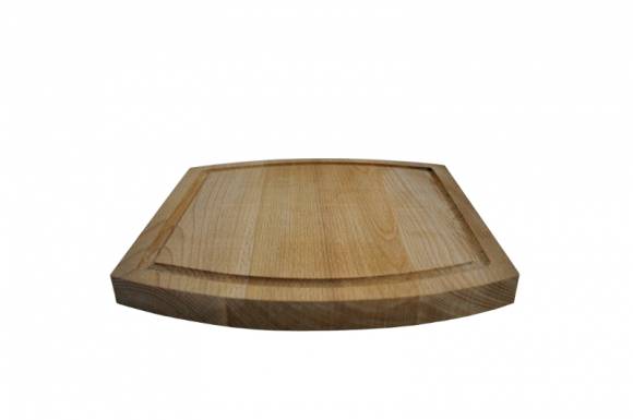 Доска для подачи прямоуг. 300*300*20 мм. с желобком, бук 1827