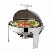 Мармит сервировочный круглый  6,8л Sunnex с крышкой «ролл-топ» 