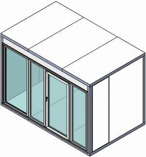Камера холодильная со стеклопакетом Polair КХН- 8,81 2560х1960х2200 (стекл. дверь по стороне 2560) Камера холодильная со стеклопакетом Polair КХН- 8,81 2560х1960х2200 (стекл. дверь по стороне 2560)