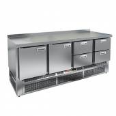 Стол холодильный Hicold GNE 1122/TN 2 двери 4 ящика (агрегат внизу)