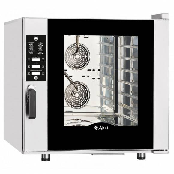 Конвекционная печь Абат КЭП-6П-01 6 уровней 600х400 камера нерж, программируемая, автомойка
