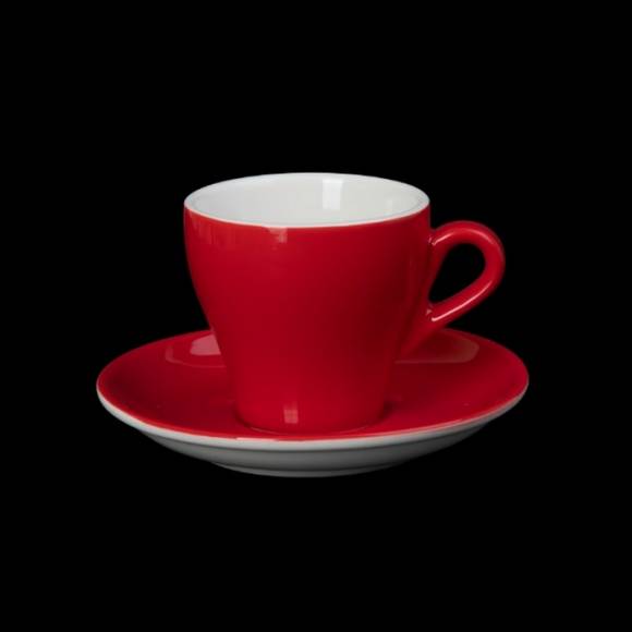 Кофейная пара 190мл Corone Gusto красная фк1729 Кофейная пара 190мл Corone Gusto красная фк1729