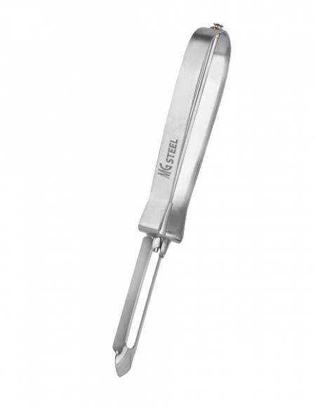 Овощечистка 6/15 см. с плавающим лезвием, нерж с хром ручкой MGsteel 72597