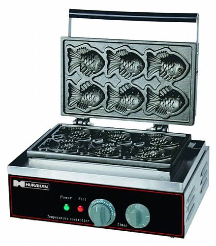 Вафельница Hurakan HKN-GES6F для вафель с начинками (тайяки)