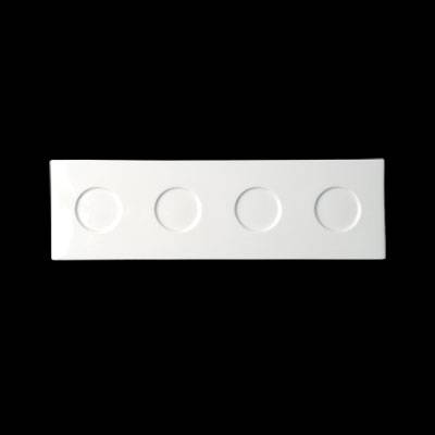 Тарелка прямоугольная 360x110мм Anis плоская, фарфор AllSpice RAK Porcelain SPRP4BW 