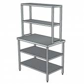 СП2ПДП2 стол произв.1900*800*1650 с 2-мя нижними и 2-мя верхними полками и без борта СП2ПДП2 стол произв.1900*800*1650 с 2-мя нижними и 2-мя верхними полками и без борта