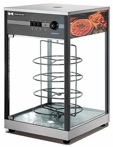 Витрина для пиццы тепловая Hurakan HKN-D32 4 вращ. полки 320мм