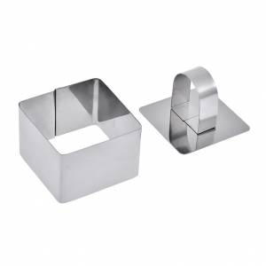 Форма для выкладки/выпечки "Квадрат" 100*100*40мм с прессом 17094/1 /1/ Форма для выкладки/выпечки "Квадрат" 100*100*40мм с прессом 17094/1 /1/