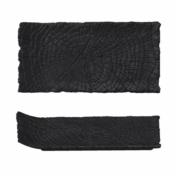 Блюдо прямоугольное 29,5*14,5*2,5см Black Raw Wood P.L. - ProffCuisine 53702 /4/