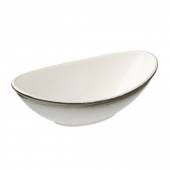 Салатник овальный «Айсио»; фарфор; H=81, L=242, B=146мм; белый, серый T8600988