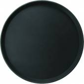 Поднос круглый черный 40,5см прорезиненный ФИБЕРГЛАСС Проотель 1600ct/gf/black Поднос круглый черный 40,5см прорезиненный ФИБЕРГЛАСС Проотель 1600ct/gf/black