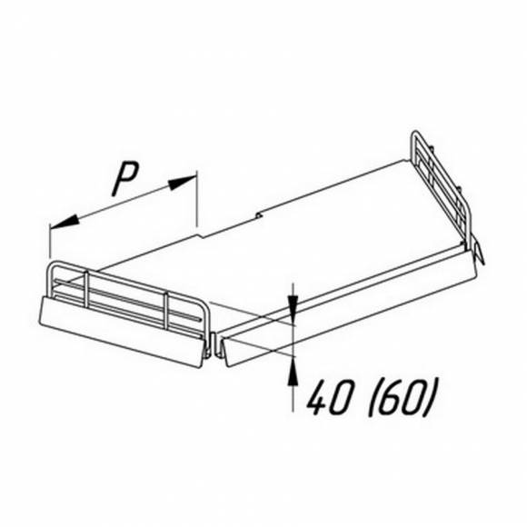 Ограничитель Торцевой боковой низкий угловой 200, диаметр 5 мм New МХМ Купец