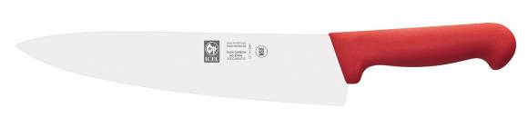 Нож поварской 260/390 мм. Шеф красный, узкое лезвие PRACTICA Icel 24400.3027000.260