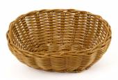 Корзинка для хлеба овальная 200х150мм пластиковая коричневая KT4045  кт1904