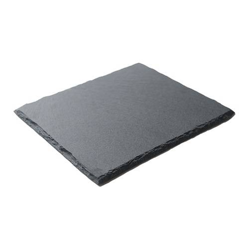 Блюдо для подачи квадр. 25*25 см. черное, сланец MGprof