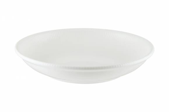 Тарелка глубокая 1300мл 250 мм Ирис Белый, форма Гурмэ Bonna IRSWHBLM25CK b