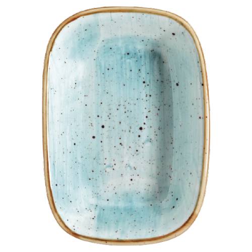 Блюдо прямоугольное 12х8,5см фарфор Gourmet Aura Aqua Bonna /12/ AAQ GRM 12 DKY