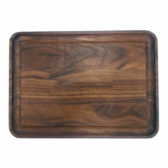 Доска для подачи, обработанная минеральным маслом 36*26*2,7 см, грецкий орех, 