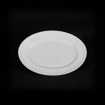 Блюдо овальное 202х160мм с орнаментом Corone Palazzo фарфор белый LQ-QK15064A фк065 Блюдо овальное 202х160мм с орнаментом Corone Palazzo фарфор белый LQ-QK15064A фк065