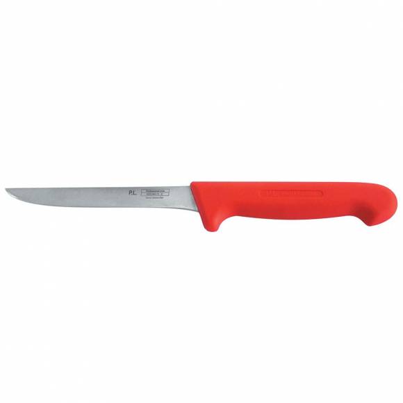 Нож PRO-Line обвалочный 15 см, красная пластиковая ручка, P.L. Proff Cuisine KB-3808-150A-RD201-RE-P