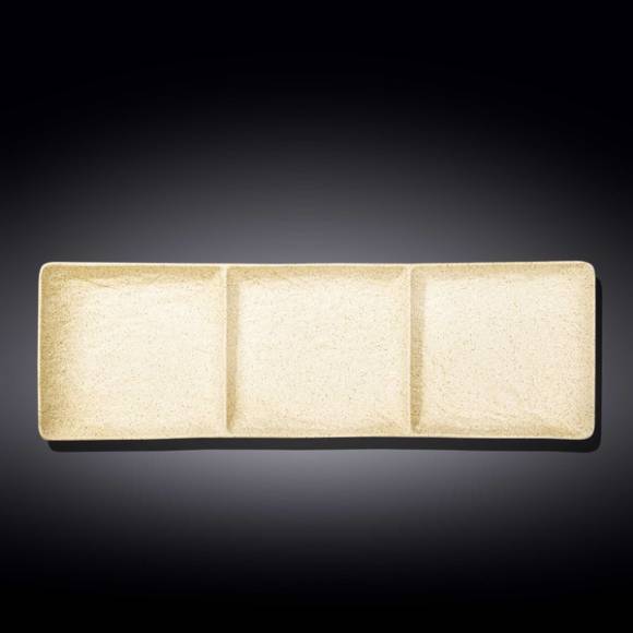 Менажница 3-х секц. 405*130 мм Сэнд Wilmax 661336 /3/18/ Менажница 3-х секц. 405*130 мм Сэнд Wilmax 661336 /3/18/