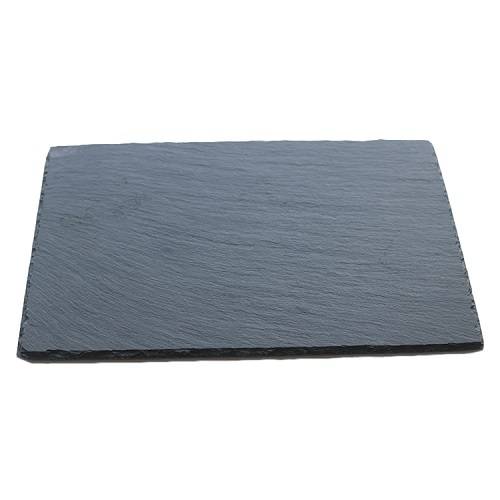 Блюдо для подачи прямоуг. 30*20 см. h=0,5 см. черное, сланец MGprof