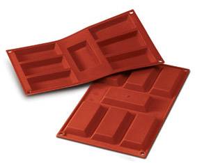 Форма силиконовая 7 порций Прямоугольник SF054/N Martellato. Форма силиконовая 7 порций Прямоугольник SF054/N Martellato.