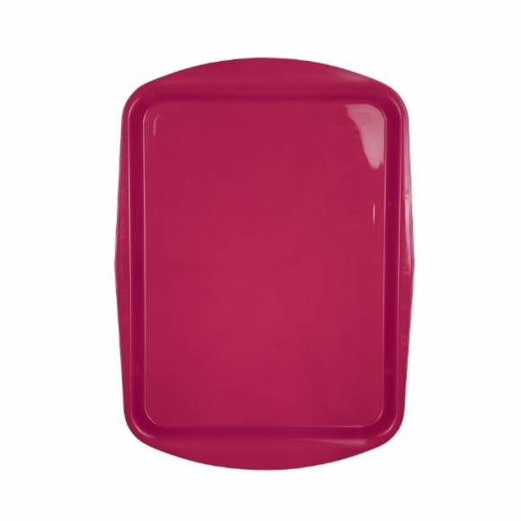 Поднос прямоугольный 49х36см вишневый полипропилен особо прочный [HORNA RED130205]