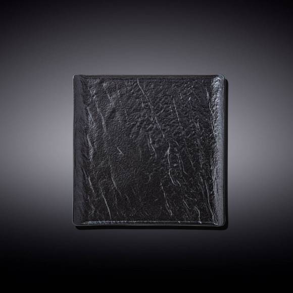 Тарелка 130х130мм квадратная Wilmax WL-661104/A черная /6/48/ Тарелка 130х130мм квадратная Wilmax WL-661104/A черная /6/48/