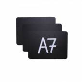 Табличка меловая без подставки черная А7 105*74 мм. 58078