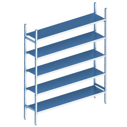 Cтеллажная система Polair LOAD.ME inox 5 ярусов 1000x300x1600 Cтеллажная система Polair LOAD.ME inox 5 ярусов 1000x300x1600