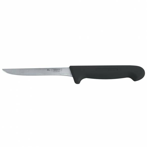 Нож PRO-Line обвалочный, черная пластиковая ручка, 15 см, P.L. Proff Cuisine KB-3808-150A-BK201-R
